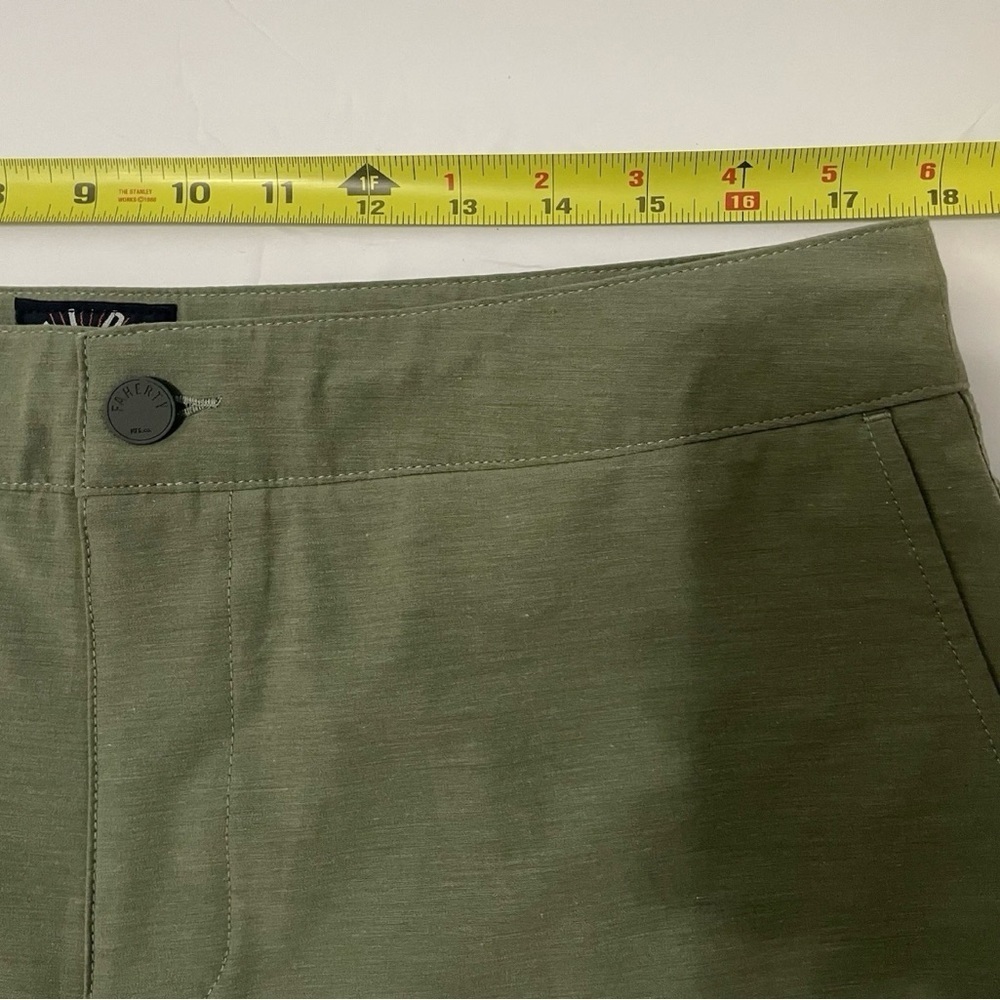 Faherty All Day Shorts Men 35 Green Stretch Comfort Drawstring Lounge Casual - Picture 5 of 9